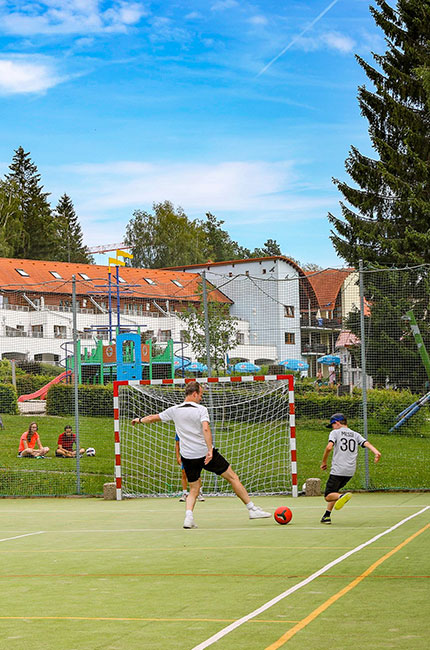 Fußballplatz im Lipno Lake Resort